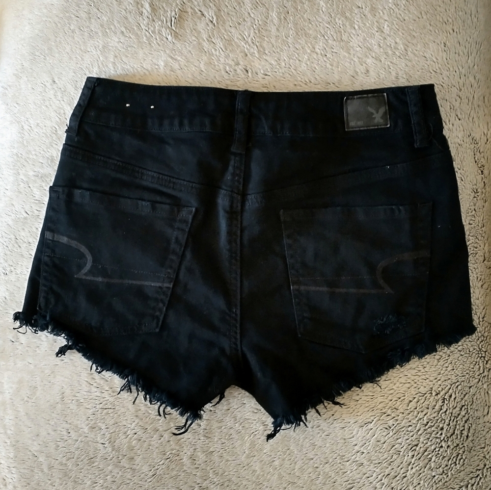 American Eagle Black High Rise Festival Shorts - Picture 2 of 5